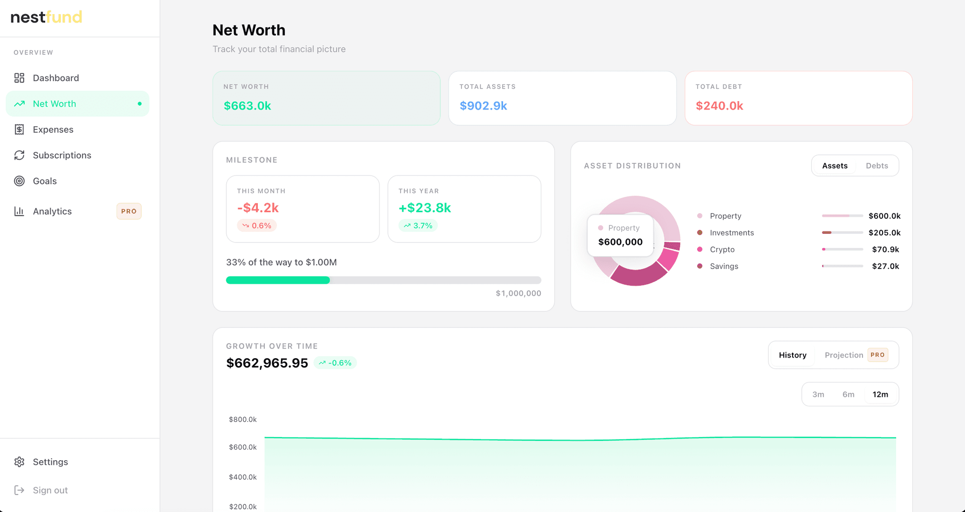 Net Worth screenshot